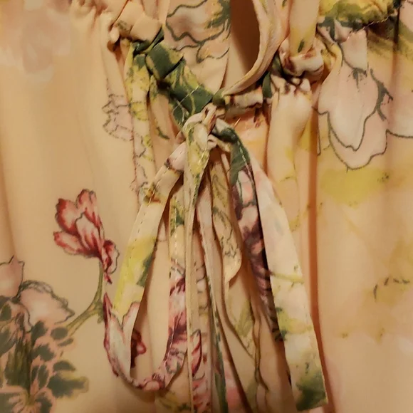 Nwt. Stunning, gorgeous dress. High low. Ruffles. Very feminine. Elastic waist - Picture 6 of 16